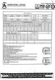 Сертификат на круг стальной AISI 321